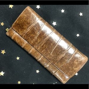 HOBO Distressed Leather Wallet